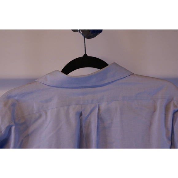 Brooks Brother Dress Shirt Men's 17.5-36 Blue 100% Cotton Traditional Fit Pocket - Picture 3 of 6